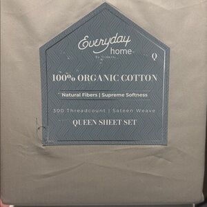 Queen Beige Organic Sheet Set